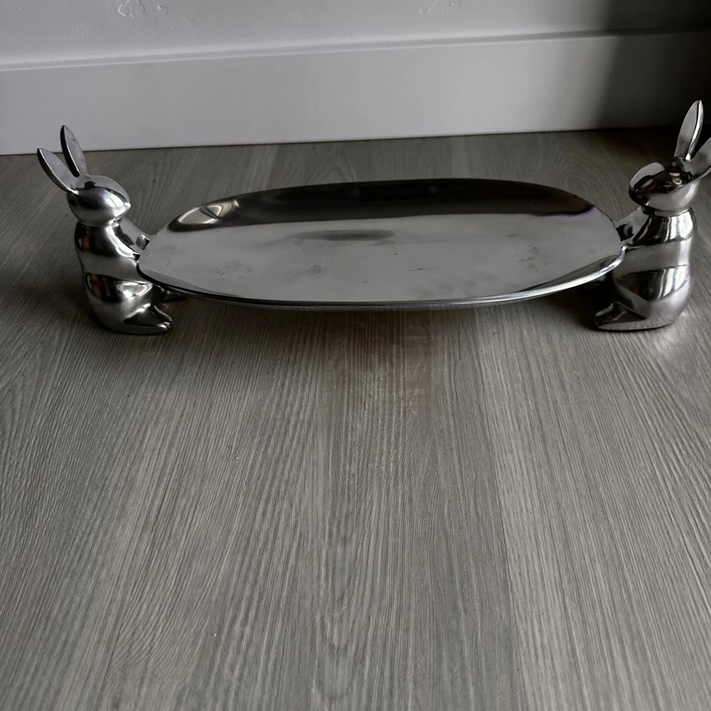 Crate&Barrel aluminum bunny
